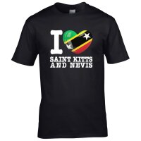 Kinder T-Shirt - I LOVE SAINT KITTS and NEVIS
