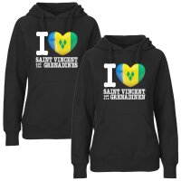 Damen Hoodie - I LOVE SAINT VINCENT