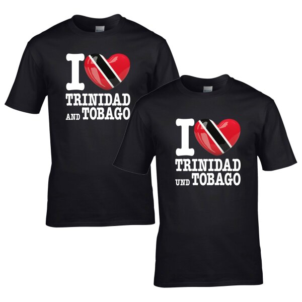 Herren T-Shirt - I LOVE TRINIDAD und TOBAGO