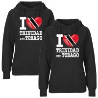 Damen Hoodie - I LOVE TRINIDAD und TOBAGO