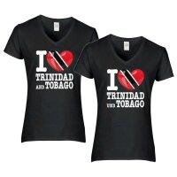 Damen T-Shirt - I LOVE TRINIDAD und TOBAGO