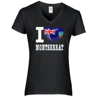 Damen T-Shirt - I LOVE MONTSERRAT