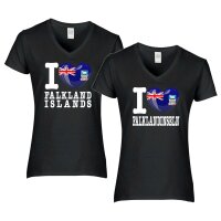 Damen T-Shirt - I LOVE FALKLAND INSELN