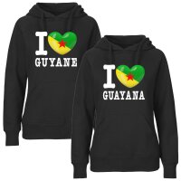 Damen Hoodie - I LOVE FRANZÖSISCH GUAYANA