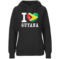 Damen Hoodie - I LOVE GUYANA