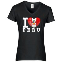 Damen T-Shirt - I LOVE PERU