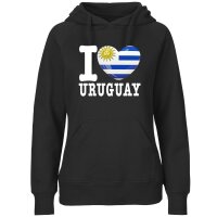 Damen Hoodie - I LOVE URUGUAY