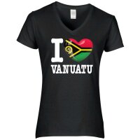 Damen T-Shirt - I LOVE VANUATU