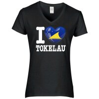 Damen T-Shirt - I LOVE TOKELAU