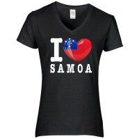 Damen T-Shirt - I LOVE SAMOA