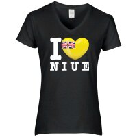 Damen T-Shirt - I LOVE NIUE