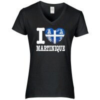 Damen T-Shirt - I LOVE MARTINIQUE