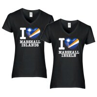 Damen T-Shirt - I LOVE MARSHALL INSELN