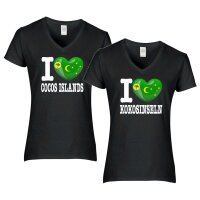 Damen T-Shirt - I LOVE KOKOSINSELN