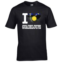 Herren T-Shirt - I LOVE GUADELOUPE