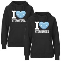 Damen Hoodie - I LOVE MIKRONESIEN