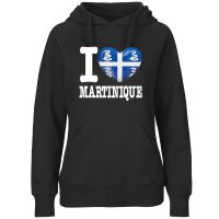 Damen Hoodie - I LOVE MARTINIQUE