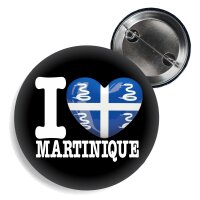 Button - I LOVE MARTINIQUE -