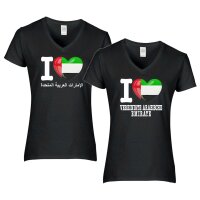 Damen T-Shirt - I LOVE VEREINIGTE ARABISCHE EMIRATE