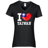 Damen T-Shirt - I LOVE TAIWAN