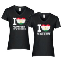 Damen T-Shirt - I LOVE TADSCHIKISTAN