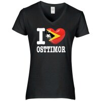 Damen T-Shirt - I LOVE OSTTIMOR