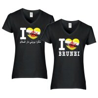 Damen T-Shirt - I LOVE BRUNEI
