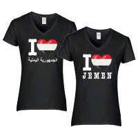 Damen T-Shirt - I LOVE JEMEN