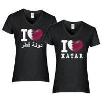 Damen T-Shirt - I LOVE KATAR