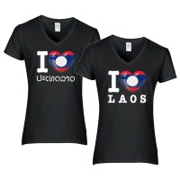 Damen T-Shirt - I LOVE LAOS