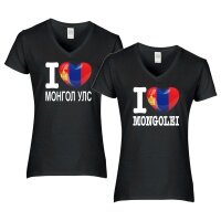 Damen T-Shirt - I LOVE MONGOLEI
