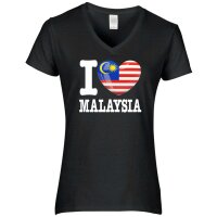 Damen T-Shirt - I LOVE MALAYSIA