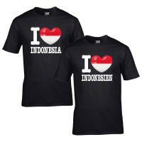 Herren T-Shirt - I LOVE INDONESIEN