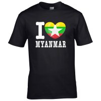 Kinder T-Shirt - I LOVE MYANMAR