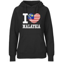 Damen Hoodie - I LOVE MALAYSIA