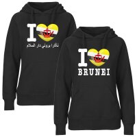 Damen Hoodie - I LOVE BRUNEI