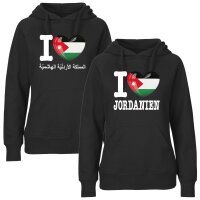 Damen Hoodie - I LOVE JORDANIEN