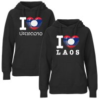 Damen Hoodie - I LOVE LAOS