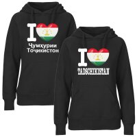 Damen Hoodie - I LOVE TADSCHIKISTAN