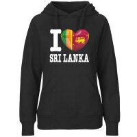 Damen Hoodie - I LOVE SRI LANKA