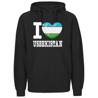 Herren Hoodie - I LOVE USBEKISTAN