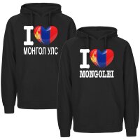 Herren Hoodie - I LOVE MONGOLEI
