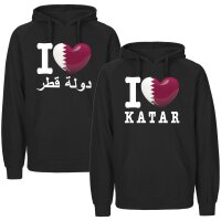 Herren Hoodie - I LOVE KATAR