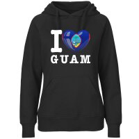 Damen Hoodie - I LOVE GUAM