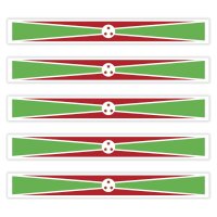 5 x Aufkleber - BURUNDI