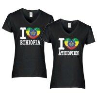 Damen T-Shirt - I LOVE ÄTHIOPIEN