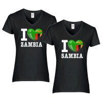 Damen T-Shirt - I LOVE SAMBIA