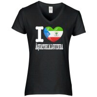 Damen T-Shirt - I LOVE ÄQUATORIALGUINEA