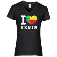Damen T-Shirt - I LOVE BENIN