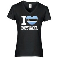 Damen T-Shirt - I LOVE BOTSWANA